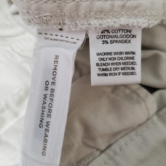 LOFT cotton blend khaki chino Bermuda shorts 10 - Picture 7 of 9